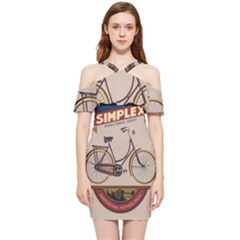Simplex Bike 001 Design By Trijava Shoulder Frill Bodycon Summer Dress by nate14shop