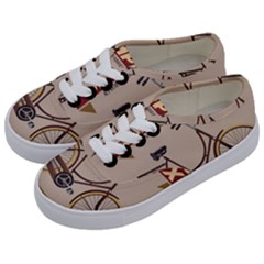Simplex Bike 001 Design By Trijava Kids  Classic Low Top Sneakers by nate14shop