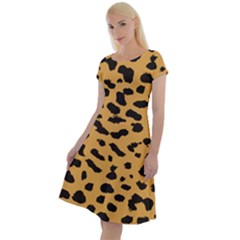 Animal Print - Leopard Jaguar Dots Classic Short Sleeve Dress by ConteMonfrey
