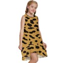 Animal print - Leopard Jaguar dots Kids  Frill Swing Dress View3