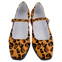 Orange Leopard Jaguar Dots Women s Mary Jane Shoes by ConteMonfrey