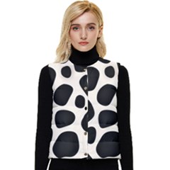 Texture Design Wallpaperpublic Women s Short Button Up Puffer Vest by artworkshop