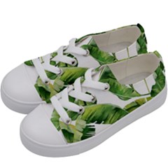 Sheets Tropical Plant Palm Summer Exotic Kids  Low Top Canvas Sneakers by artworkshop