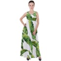 Sheets Tropical Plant Palm Summer Exotic Empire Waist Velour Maxi Dress View1