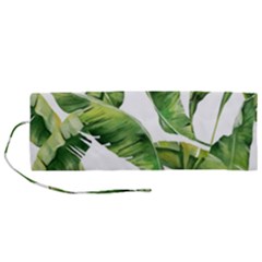 Sheets Tropical Plant Palm Summer Exotic Roll Up Canvas Pencil Holder (m) by artworkshop