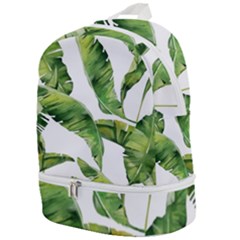 Sheets Tropical Plant Palm Summer Exotic Zip Bottom Backpack by artworkshop
