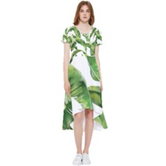 Sheets Tropical Plant Palm Summer Exotic High Low Boho Dress by artworkshop
