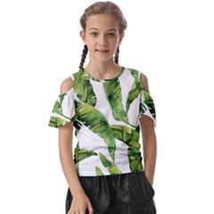 Sheets Tropical Plant Palm Summer Exotic Kids  Butterfly Cutout Tee by artworkshop