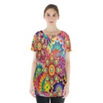 Mandalas Colorful Abstract Ornamental Skirt Hem Sports Top