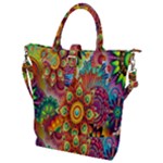 Mandalas Colorful Abstract Ornamental Buckle Top Tote Bag