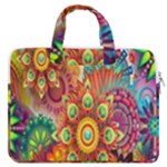 Mandalas Colorful Abstract Ornamental MacBook Pro13  Double Pocket Laptop Bag