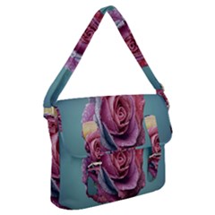Rose Flower Love Romance Beautiful Buckle Messenger Bag by artworkshop