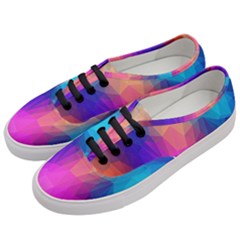 Triangles Polygon Color Women s Classic Low Top Sneakers by artworkshop