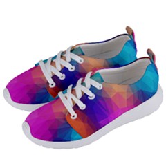 Triangles Polygon Color Women s Lightweight Sports Shoes by artworkshop