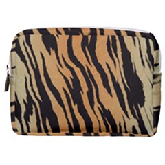 Tiger Animal Print A Completely Seamless Tile Able Background Design Pattern Make Up Pouch (medium) by Amaryn4rt