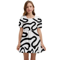 Patern Vector Kids  Short Sleeve Dolly Dress by nate14shop