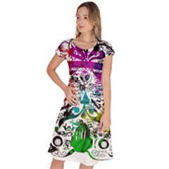 Abstrak Classic Short Sleeve Dress by nate14shop