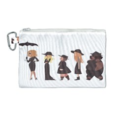 American Horror Story Cartoon Canvas Cosmetic Bag (large) by nate14shop