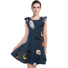 Halloween Tie Up Tunic Dress by nate14shop