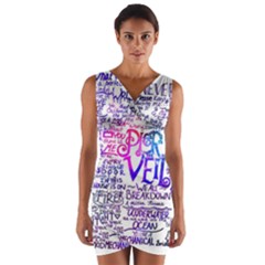 Piere Veil Wrap Front Bodycon Dress by nate14shop