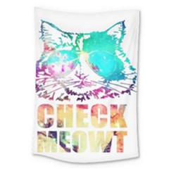 Check Meowt Large Tapestry by nate14shop