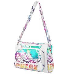 Check Meowt Front Pocket Crossbody Bag by nate14shop