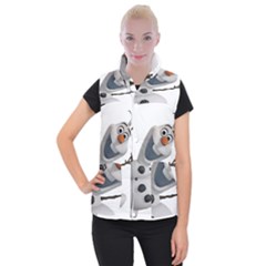 Frozen Women s Button Up Vest by nate14shop
