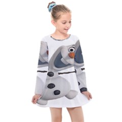 Frozen Kids  Long Sleeve Dress by nate14shop