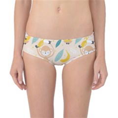 Cute-monkey-banana-seamless-pattern-background Classic Bikini Bottoms by Jancukart