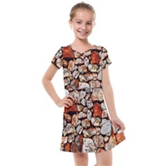 Stone Wall Wall Texture Drywall Stones Rocks Kids  Cross Web Dress by artworkshop