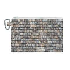 Wall Stone Wall Brick Wall Stoneworks Masonry Canvas Cosmetic Bag (large) by artworkshop