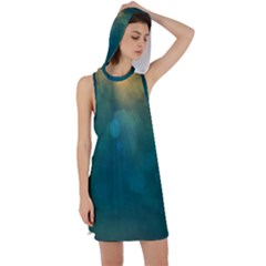 Background Green Racer Back Hoodie Dress by nate14shop