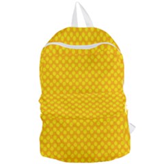Polkadot Gold Foldable Lightweight Backpack by nate14shop