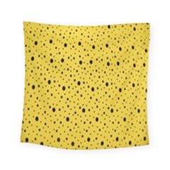Polkadot Yellow Square Tapestry (small) by nate14shop
