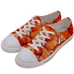 Orange Men s Low Top Canvas Sneakers by nate14shop