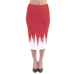 Merry Cristmas,royalty Velvet Midi Pencil Skirt by nate14shop