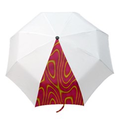 Pattern Pink Folding Umbrellas by nate14shop