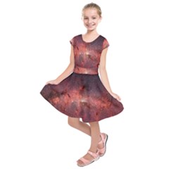 Milky-way-galaksi Kids  Short Sleeve Dress by nate14shop