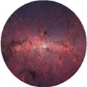 Milky-way-galaksi UV Print Round Tile Coaster View1