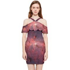 Milky-way-galaksi Shoulder Frill Bodycon Summer Dress by nate14shop