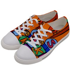 Graffiti 1 Men s Low Top Canvas Sneakers by nate14shop