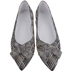Grid Wire Mesh Stainless Rods Metal Women s Bow Heels by artworkshop