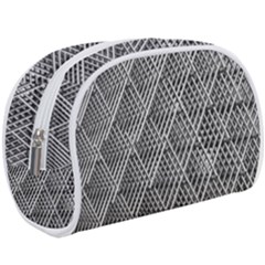 Grid Wire Mesh Stainless Rods Metal Make Up Case (large) by artworkshop