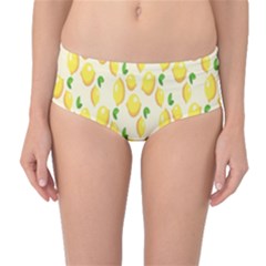 Lemon Mid-waist Bikini Bottoms by artworkshop