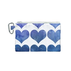 Valentin Heart  Love Canvas Cosmetic Bag (small) by artworkshop