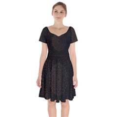 Abstract 002 Short Sleeve Bardot Dress by nate14shop