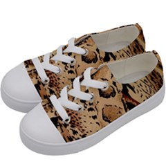 Animal-pattern-design-print-texture Kids  Low Top Canvas Sneakers by nate14shop