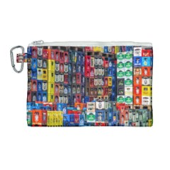 Beverages Canvas Cosmetic Bag (large) by nate14shop
