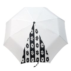 Black-and-white-flower-pattern-by-zebra-stripes-seamless-floral-for-printing-wall-textile-free-vecto Folding Umbrellas