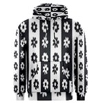 Black-and-white-flower-pattern-by-zebra-stripes-seamless-floral-for-printing-wall-textile-free-vecto Men s Core Hoodie
